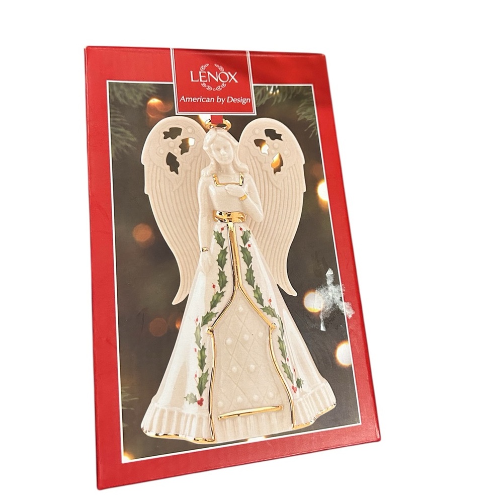 Lenox Collectible Holiday Christmas Angel Bell 6” Figurine Ornament